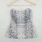 CAMILLA AND MARC Womens Size 10 or US 6 Snake Print Parity Bustier Top