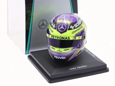 Spark 5HF145 Helmet Replica Mercedes British GP 2024 - Lewis Hamilton 1/5 Scale - Image 1 of 4