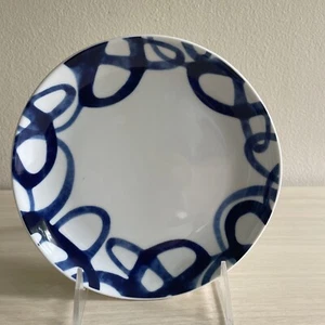 Paola Navone ~ COMO Blue Swirl ~ 6 3/4" Dessert/Salad Plate(s) ~ Crate & Barrel - Picture 1 of 4