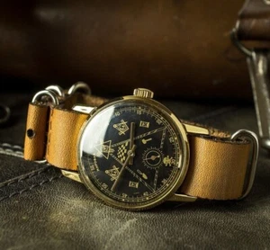 Reloj masónico Pobeda, reloj soviético para hombre, reloj vintage URSS - Imagen 1 de 6