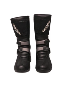 Triumph Adventure Boots Mens Black Motorcycle Boots Size 40EU/6.5US - Picture 1 of 7