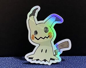 Mimikyu Sticker Holographic Pokemon Decal Rainbow Holo