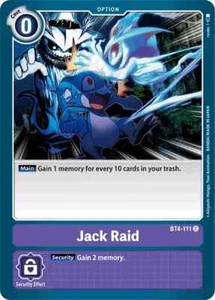 Jack Raid BT4-111 C Great Legend Digimon TCG - Picture 1 of 1