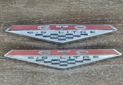 Pontiac GTO 1965 1966 1967 6,5 litros panel puerta emblema 9775867 General Motors Foto 1 de 4