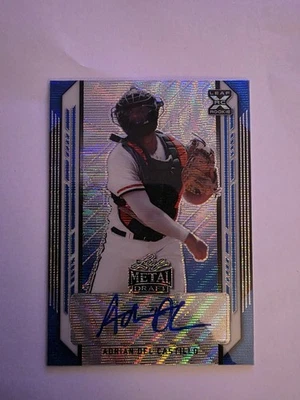 2021 Leaf Trinity Adrian Del Castillo #BA-ADC /20 Metal Draft Autograph - Image 1 of 2