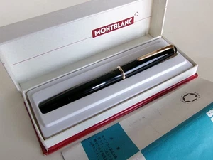 Montblanc No 34 Füllfederhalter schwarz GT 14K EF Feder Logo geschnitzt - Bild 1 von 18