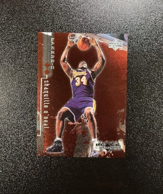 1999 UPPER DECK BLACK DIAMOND SHAQUILLE O'NEAL DOUBLE RED #’d /3000 LAKERS SP - Image 1 of 3