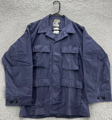 Tru-Spec BDU Combat Shirt Navy Blue Small Regular Ripstop Military Jacket New - Image 1 of 4