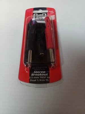 Cable de ruptura estéreo Hosa YMP-434 3,5 mm TRSF a doble 1/4" TS Foto 1 de 3