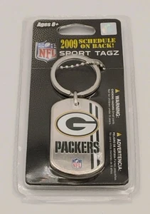 NFL Green Bay Packers 2009 Schedule Sport Tagz Keychain, Keyring, Brand New  - Picture 1 of 6