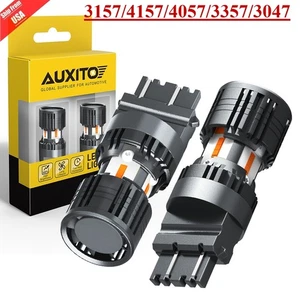3157 3457K 3057 4057 Amber 8SMD LED Turn Signal Blinker DRL LED Lamp Light Bulbs - Foto 1 di 25