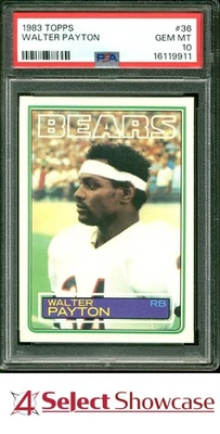 1983 TOPPS #36 WALTER PAYTON BEARS HOF 4SC ELITE PSA 10 - Image 1 of 4