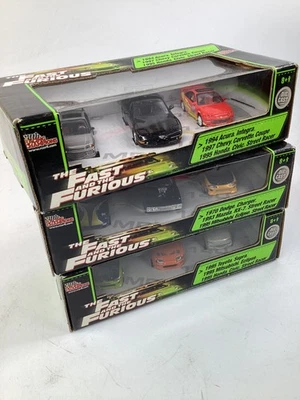 9 Racing Champions 1:64 Fast & Furious Diecast 3 PACKS (I1) - Image 1 of 4