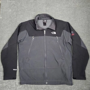 North Face Jacket Mens Large Black Gray Summit Series Windstopper Softshell - Picture 1 of 9