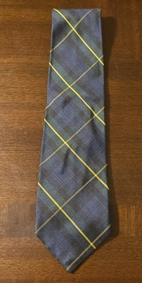 Abercrombie & Fitch клетку шелковый галстук мужской одежды классический бизнес ручной работы Италии - Изображение 1 из 4