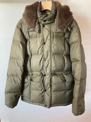 Double RL Down Jacket Fur Trim Removable Hood Size S Japan Made Vintage - Image 1 of 4