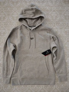 Reebok Finisher Pullover Hoodie Heather Gray Mens Medium Regular Cotton Fleece - Picture 1 of 2