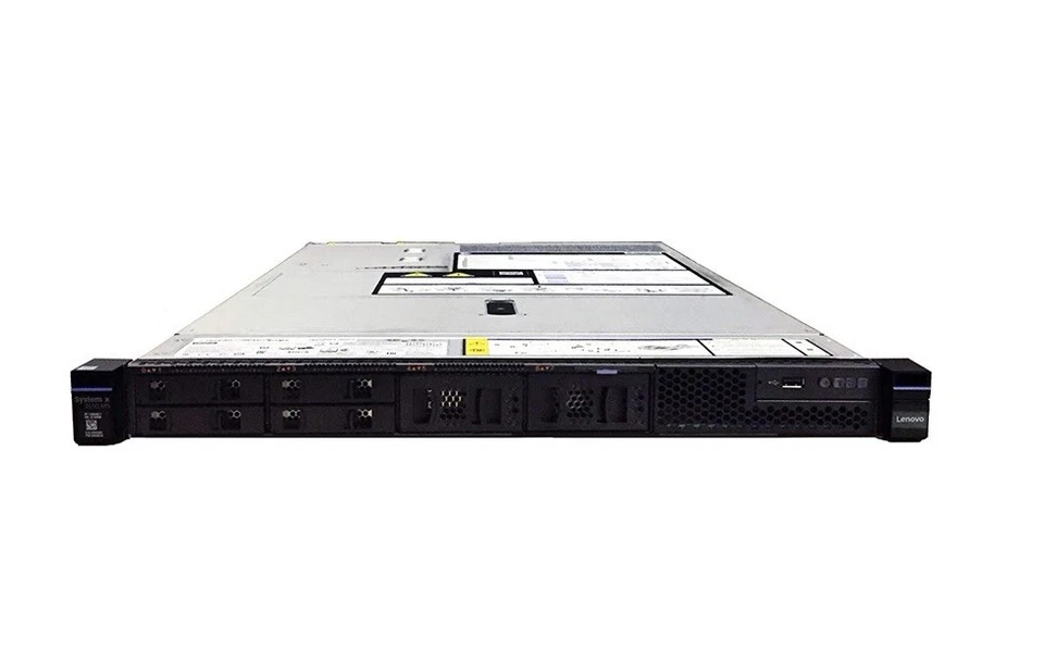 LENOVO X3550 M5 8869-AC1 2x Xeon E5-2620v4 32GB RAM 4Bay Backplane Server &Rails - Image 1 of 1