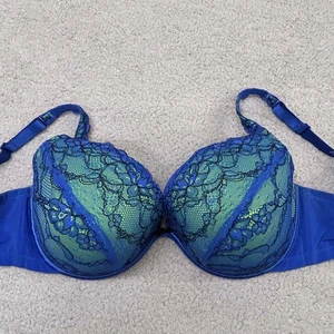 Reggiseno Cacique 44DD T-shirt reggiseno maglia sopra pizzo verde corsia Bryant - Foto 1 di 11