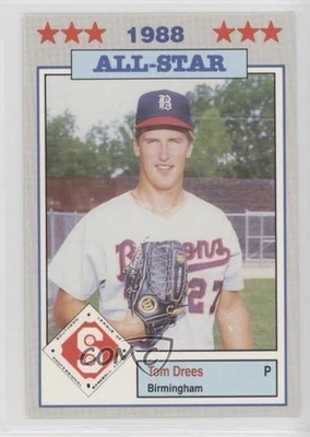 1988 Southern League All-Stars Tom Drees #34 - Image 1 of 2