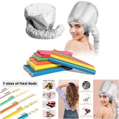 42 peças capota secador de dormir grandes 7 pés varas flexíveis sem calor - Imagem 1 de 4