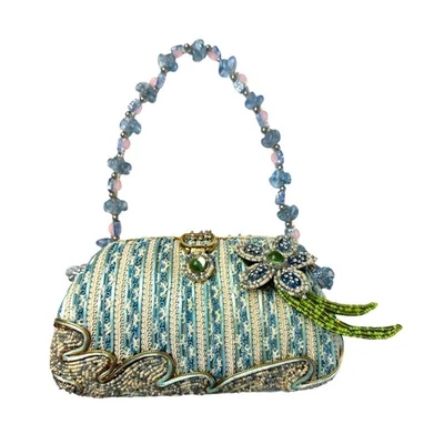 Mary Frances Beaded Handbag – Floral Embellished Rare Collectible Purse Evening  - Image 1 of 4