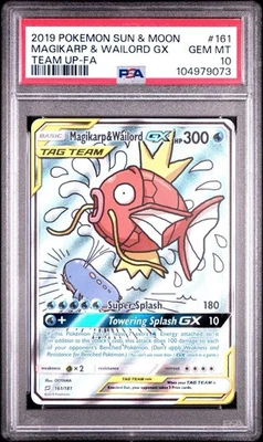 Magikarp & Wailord GX (Alternate Full Art) 161/181 Sm-Team Up Holo - Image 1 of 3