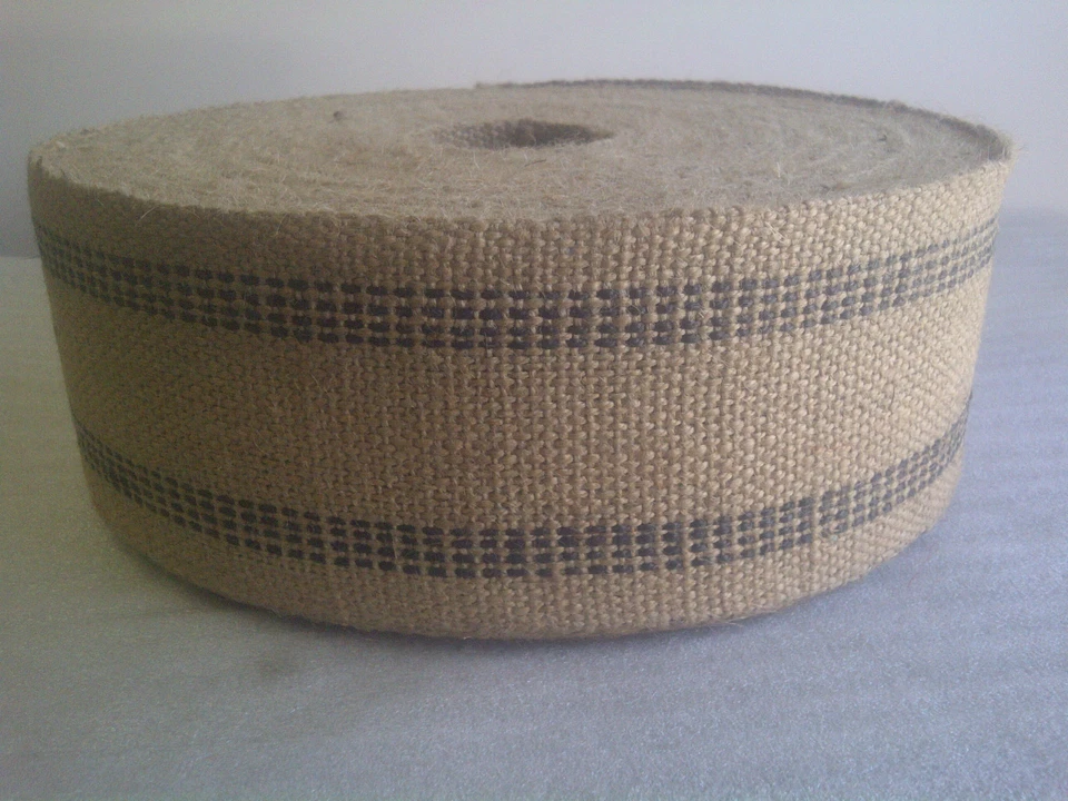 Black Jute Webbing 10 Yard Roll 3 1/2" Wide - Image 1 of 1