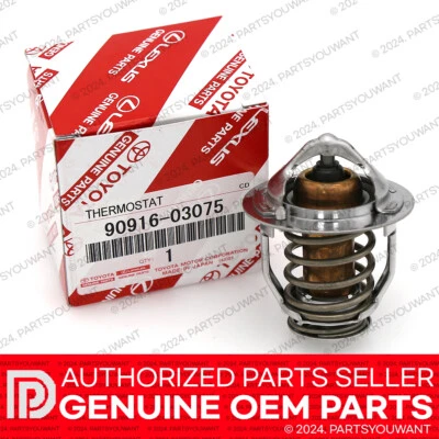 GENUINE Toyota Lexus OEM Engine Coolant Thermostat 90916-03075 / 9091603075 NEW - Image 1 of 4