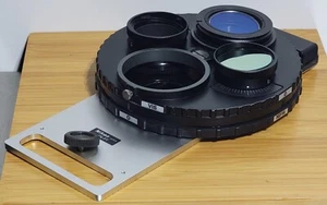 Nikon FN1 FN-PT Filter Turret with ND16, ND4, ND2, NCB11, Polarizer & 1/4 Lambda - Picture 1 of 11