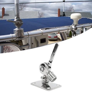 Marine Grade VHF Antenna Base Mount 93 X 64mm Stainless Steel Mount Base Bracket - Photo 1/12