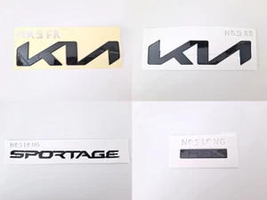 Matt Black Front or Rear or Lettering or Logo Emblem (Fits: 2022 2024 Sportage) - Picture 1 of 18
