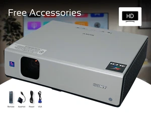 3LCD Projector Short-Throw for Business, Home, and School Use 2500 Lumens HD VGA - Picture 1 of 11
