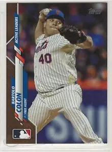 Bartolo Colon LL 2020 Topps Update Gold parallel #d /2020 Card no. U-236 Mets - Picture 1 of 1