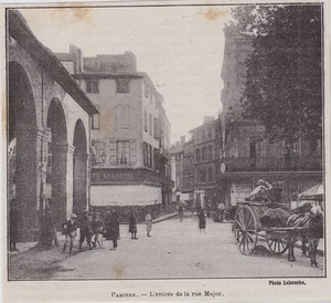 1896 -- PAMIERS L ENTREE DE LA RUE MAJOR 3I413 - Foto 1 di 1