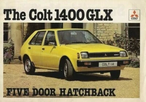 Mitsubishi Colt Mirage 1400 GLX 5-dr 1979 UK Market Foldout Sales Brochure - Picture 1 of 2