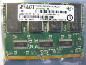 1GB SDR 144PIN SODIMM memory Cisco MSFC3, SUP32 Approved 2RX8 SG572288578ERSDG - Picture 1 of 8