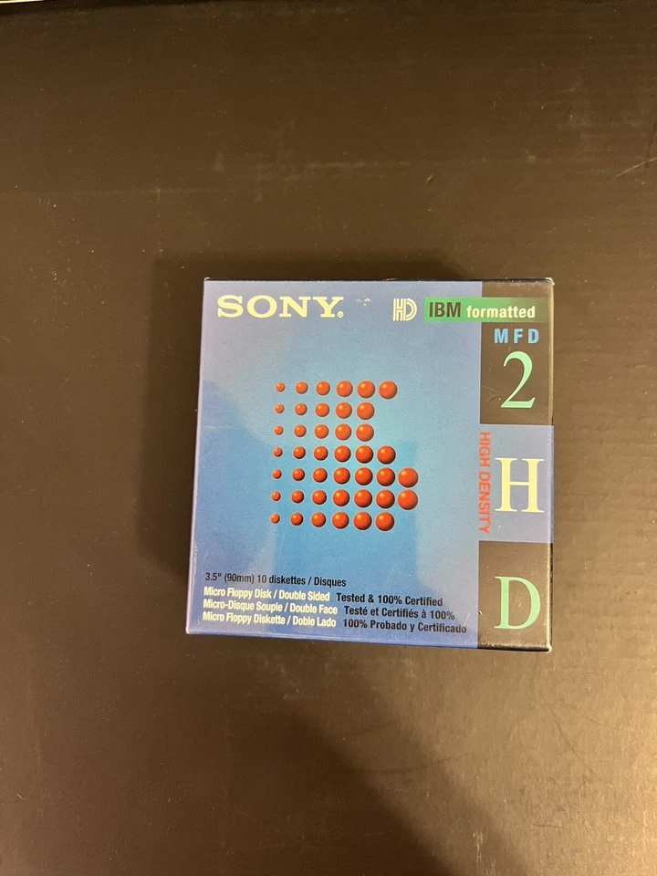 SONY 10MFD-2HDCF 20 DISKETTES 1.44MB 3.5''