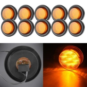 10x Amber Side Marker Clearance with Grommet&Pigtail For Kenworth T2000 10.3L - Picture 1 of 5