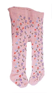 Hellrosa geblümte Strumpfhose passt 18 Zoll American Girl Puppen - Bild 1 von 1