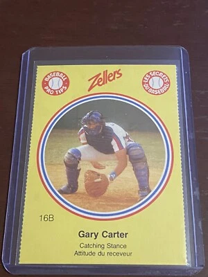 Gary Carter Zellers Baseball Pro Tips 16B - Image 1 of 2