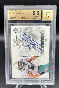 Zach Thomas 2003 SP Authentic #162/350 BGS Graded 9.5 GEM MINT Miami HOF - Bild 1 von 4