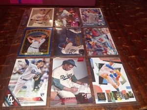 Los Angeles Dodgers 104 Card Lot, Adrian Beltre, Jackie Robinson, Sandy Koufax