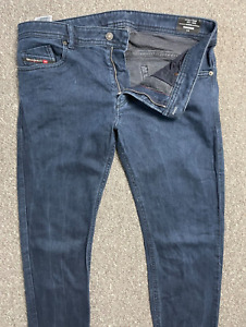 Diesel Thommer Slim Fit Stetch Navy Blue Jeans Pants W34 L34 Mens - barely worn