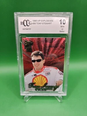 1998 Press Pass VIP - Explosive #36 Tony Stewart (RC) - BCCG 10 - Image 1 of 2