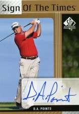 RARE 2012 D.A. POINTS SP AUTHENTIC SIGN OF THE TIMES AUTOGRAPH CARD !