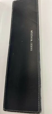 BOLSA DE VIAJE RELOJ LARGO DE CUERO NEGRO HARRY WINSTON Foto 1 de 4