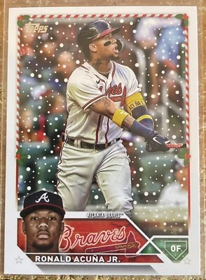 2023 Topps Holiday Baseball NL MVP Ronald Acuna Jr. #H43 Atlanta Braves MLB - Image 1 of 2