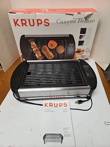 Krups Canyon Deluxe indoor Smokeless Portable Indoor Grill Made In Italy #341 - Picture 1 of 4