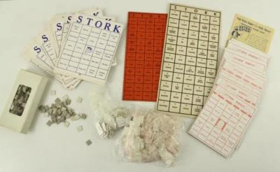 Vintage 1957 Family Toy Leister Board Game STORK BINGO No 1026 BABY SHOWER - Image 1 of 4